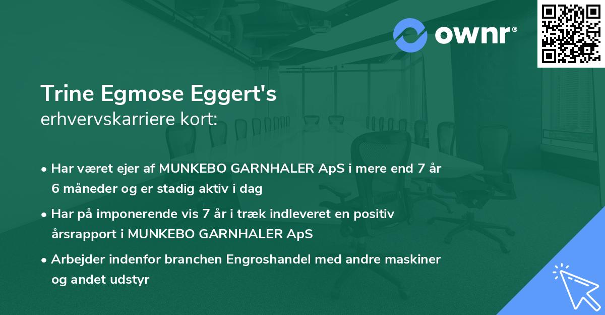 Trine Egmose Eggert's erhvervskarriere kort