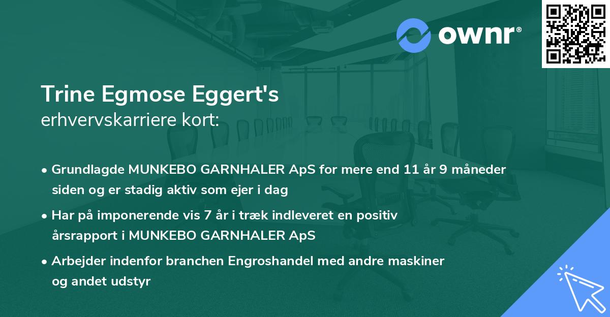 Trine Egmose Eggert's erhvervskarriere kort