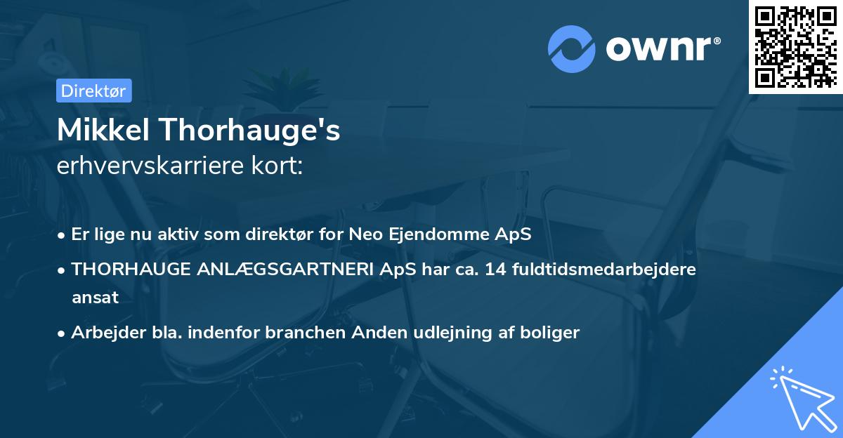 Mikkel Thorhauge's erhvervskarriere kort