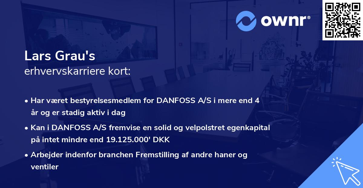 Lars Grau's erhvervskarriere kort