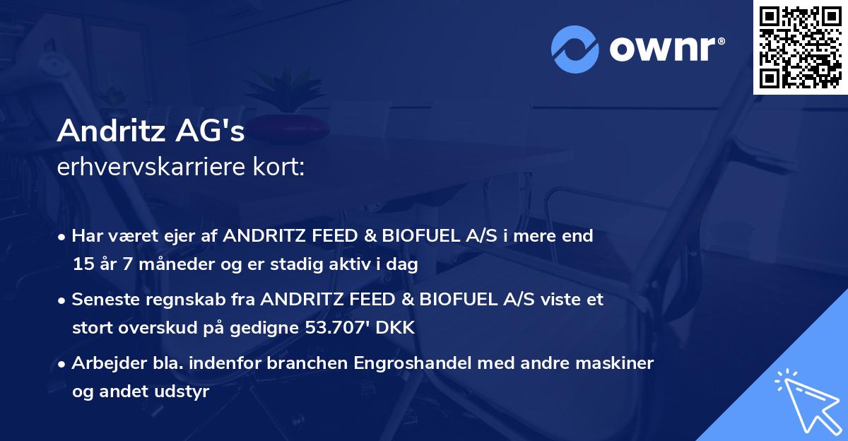 Andritz AG's erhvervskarriere kort