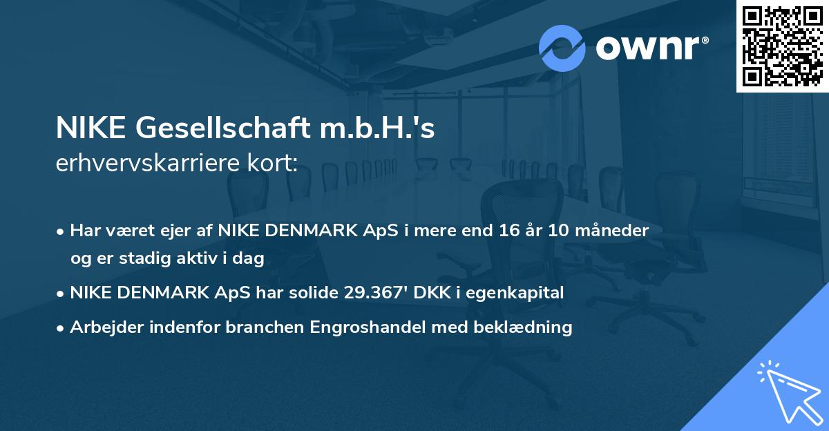 NIKE Gesellschaft m.b.H.'s erhvervskarriere kort