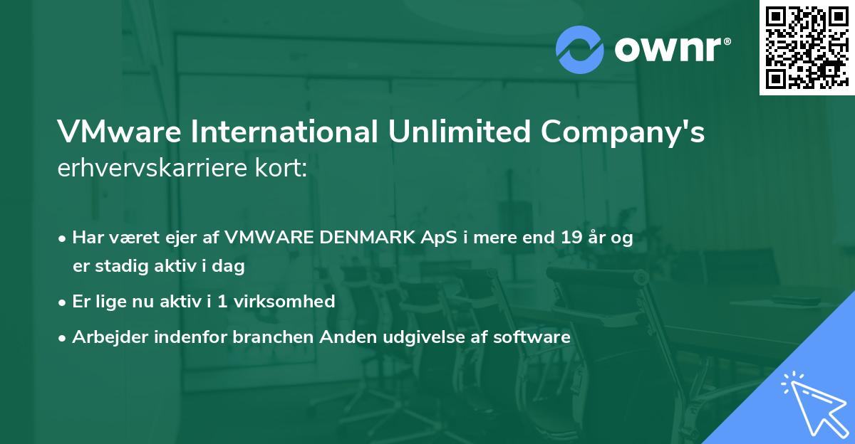 VMware International Unlimited Company's erhvervskarriere kort