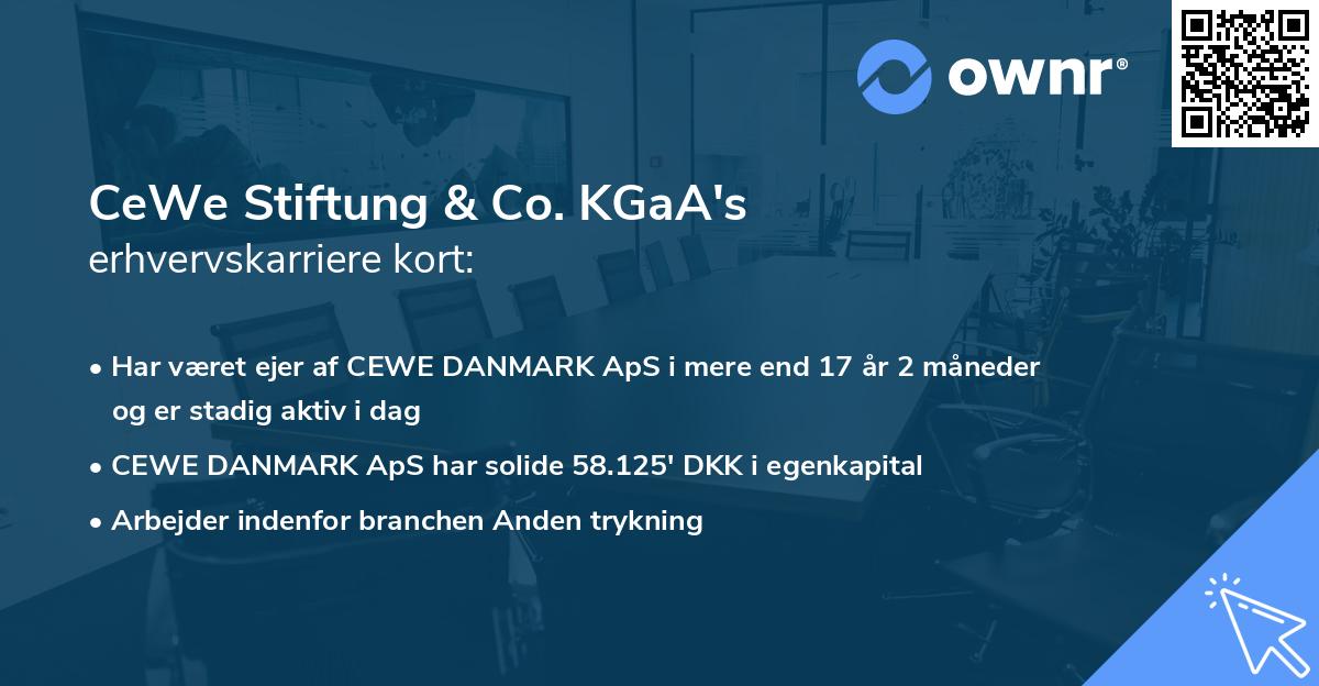 CeWe Stiftung & Co. KGaA's erhvervskarriere kort