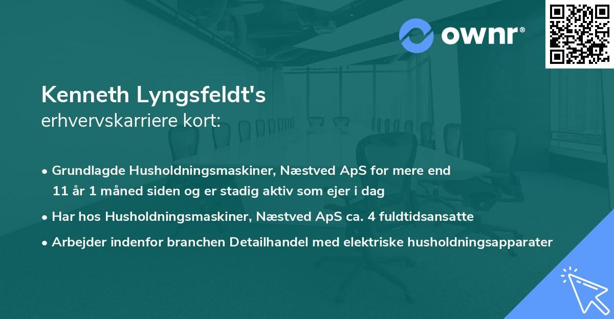 Kenneth Lyngsfeldt's erhvervskarriere kort