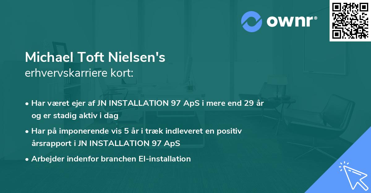 Michael Toft Nielsen's erhvervskarriere kort