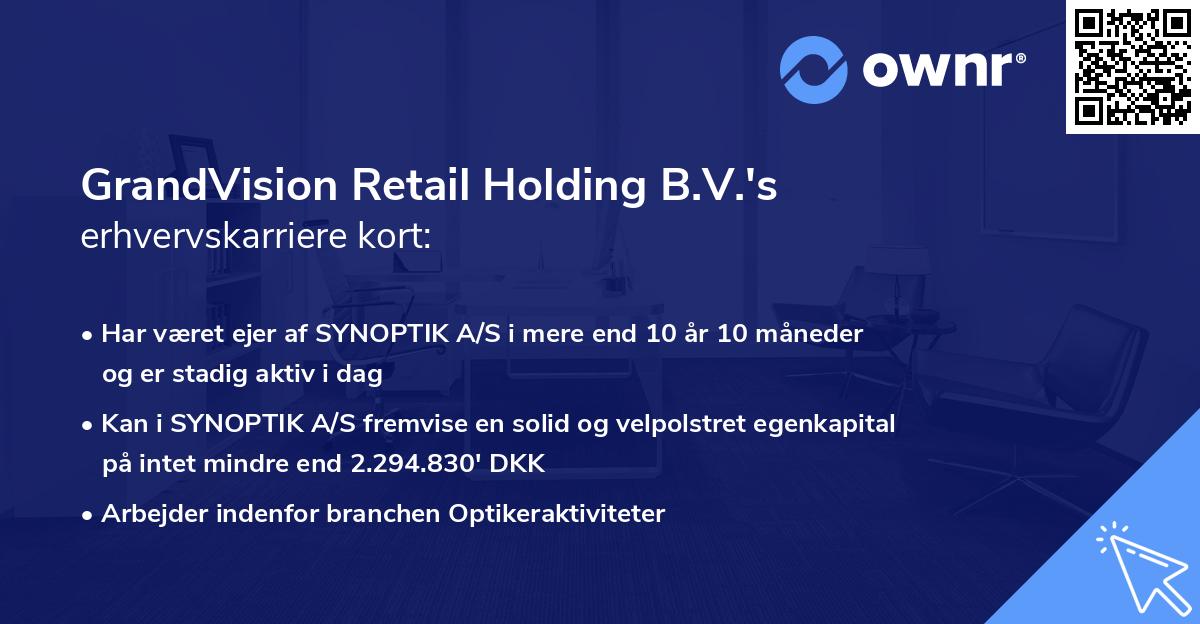GrandVision Retail Holding B.V.'s erhvervskarriere kort