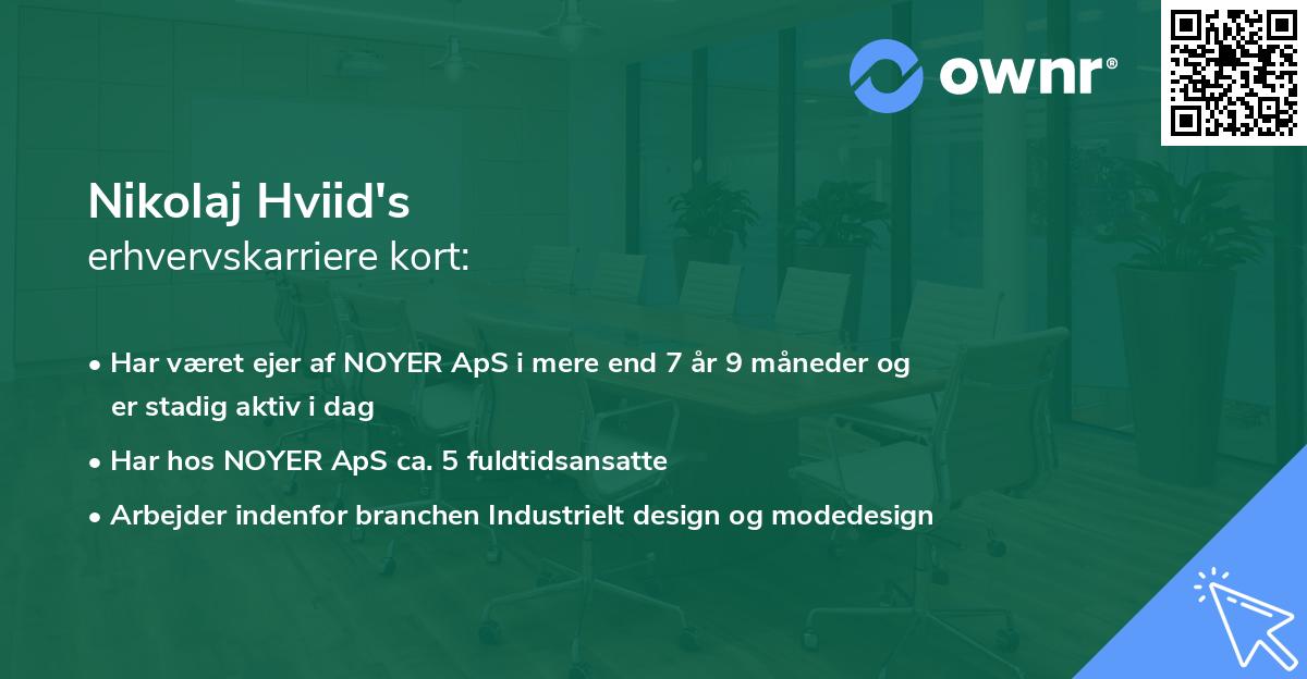 Nikolaj Hviid's erhvervskarriere kort