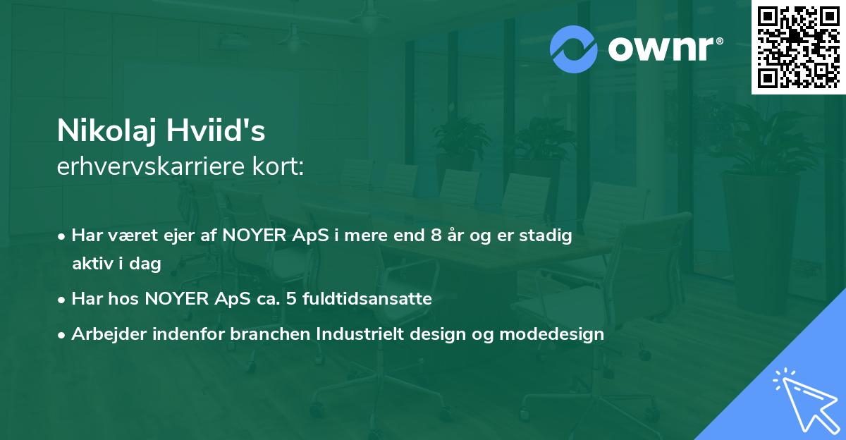 Nikolaj Hviid's erhvervskarriere kort