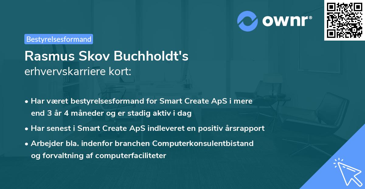 Rasmus Skov Buchholdt's erhvervskarriere kort