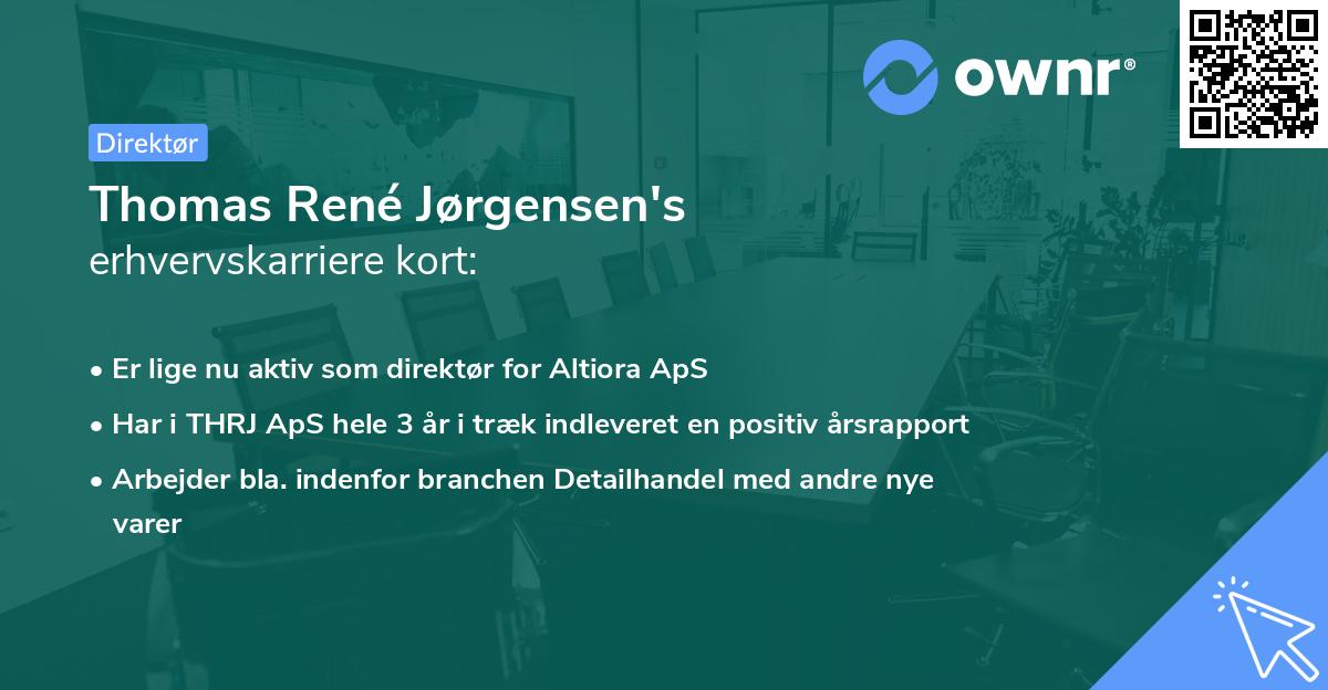 Thomas René Jørgensen's erhvervskarriere kort