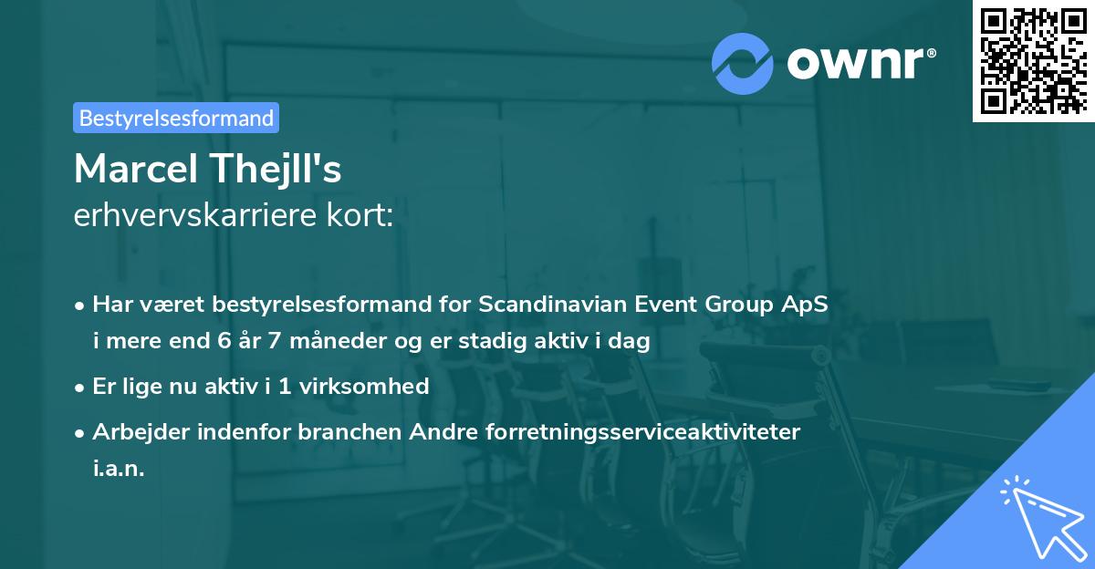 Marcel Thejll's erhvervskarriere kort