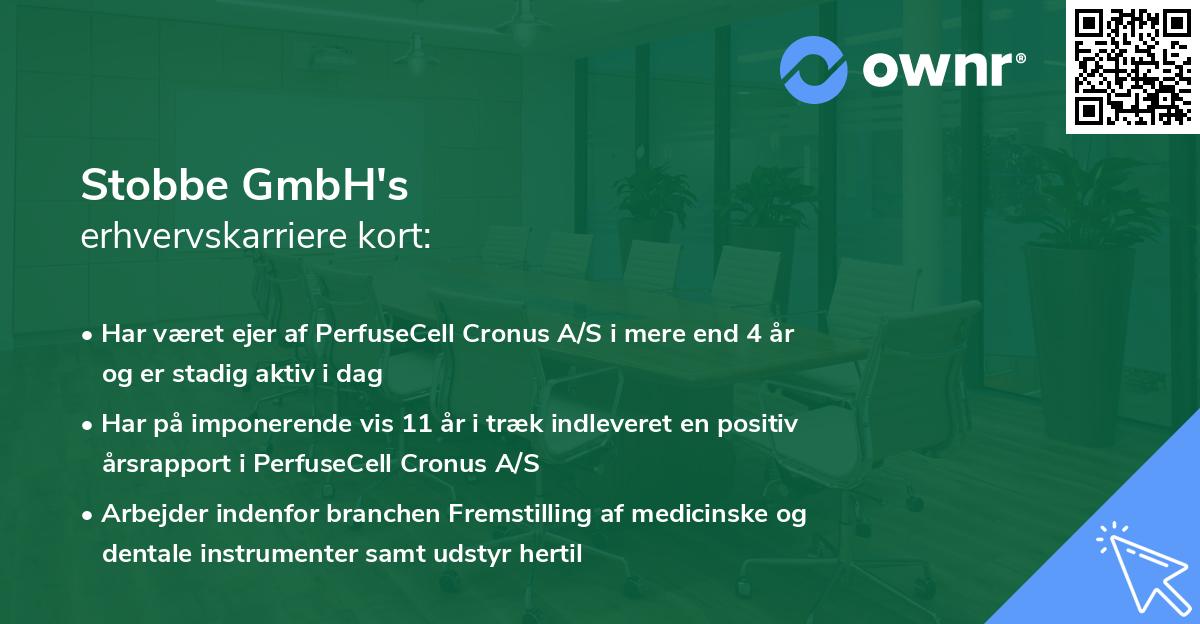 Stobbe GmbH's erhvervskarriere kort