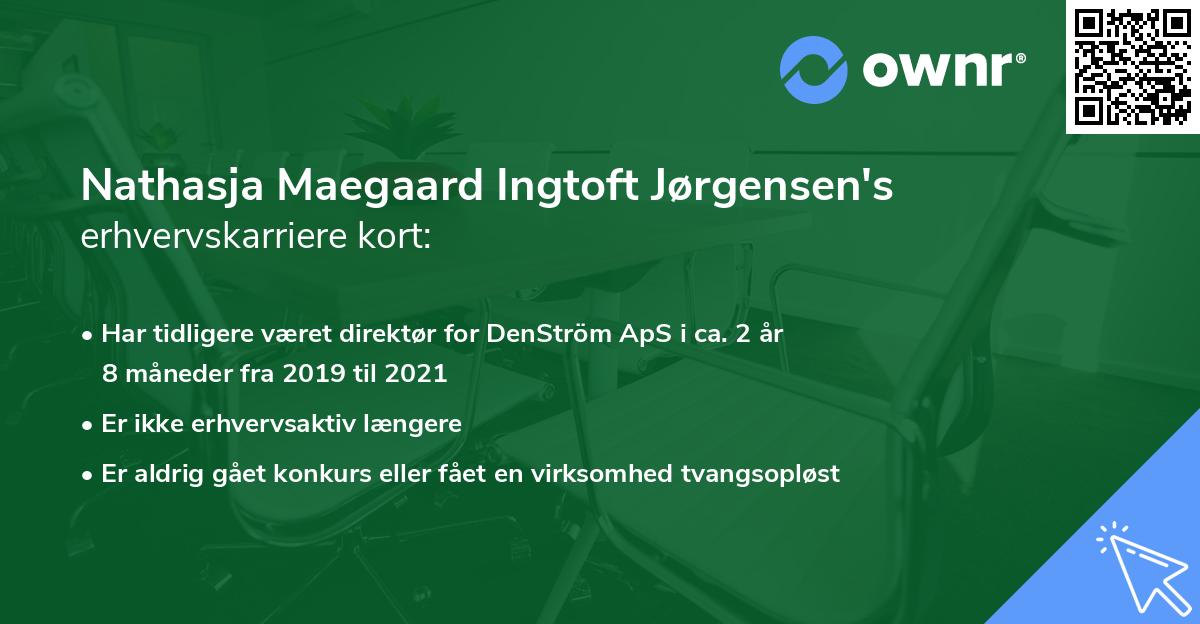 Nathasja Maegaard Ingtoft Jørgensen's erhvervskarriere kort