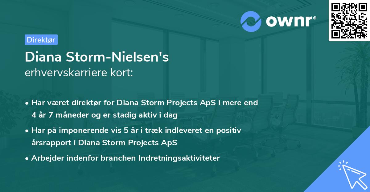Diana Storm-Nielsen's erhvervskarriere kort