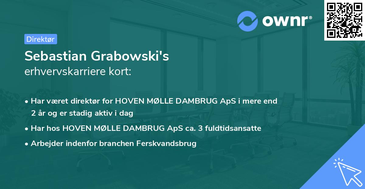 Sebastian Grabowski's erhvervskarriere kort