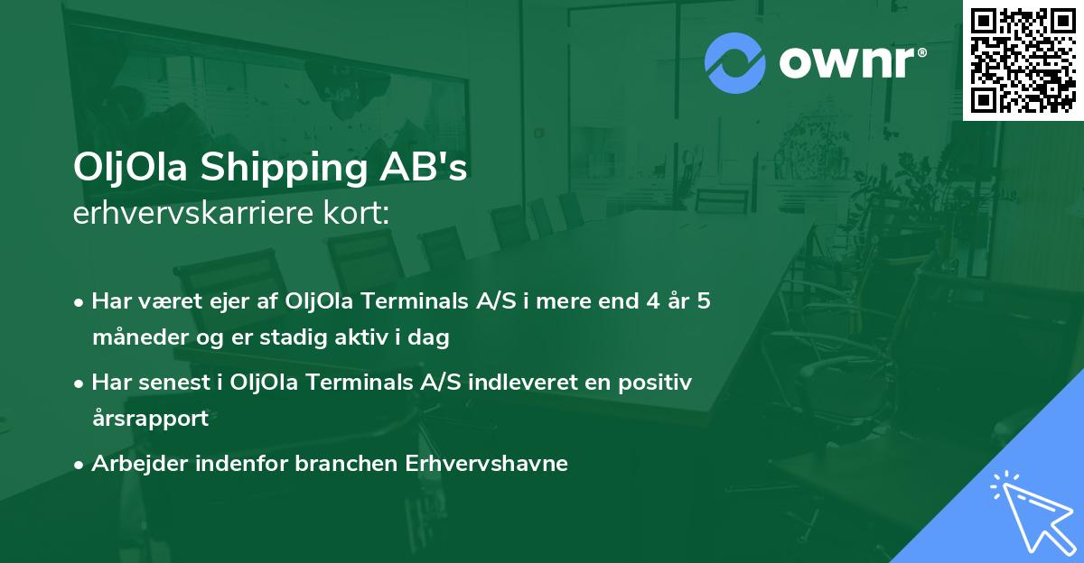 OljOla Shipping AB's erhvervskarriere kort
