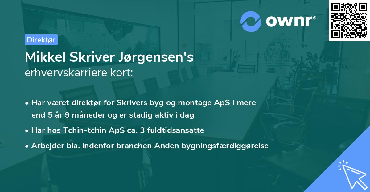 Mikkel Skriver Jørgensen's erhvervskarriere kort