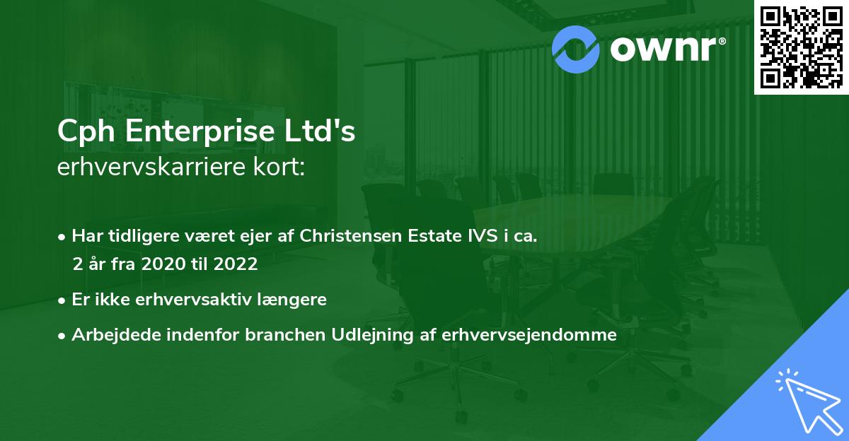 Cph Enterprise Ltd's erhvervskarriere kort