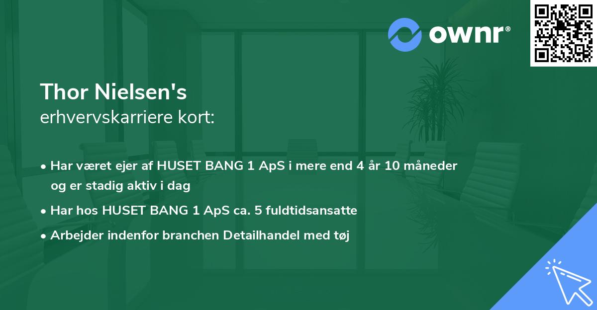 Thor Nielsen's erhvervskarriere kort