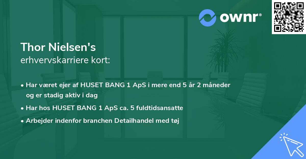 Thor Nielsen's erhvervskarriere kort