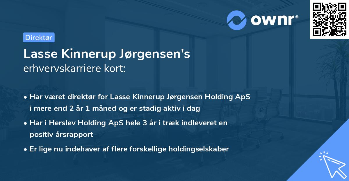 Lasse Kinnerup Jørgensen's erhvervskarriere kort