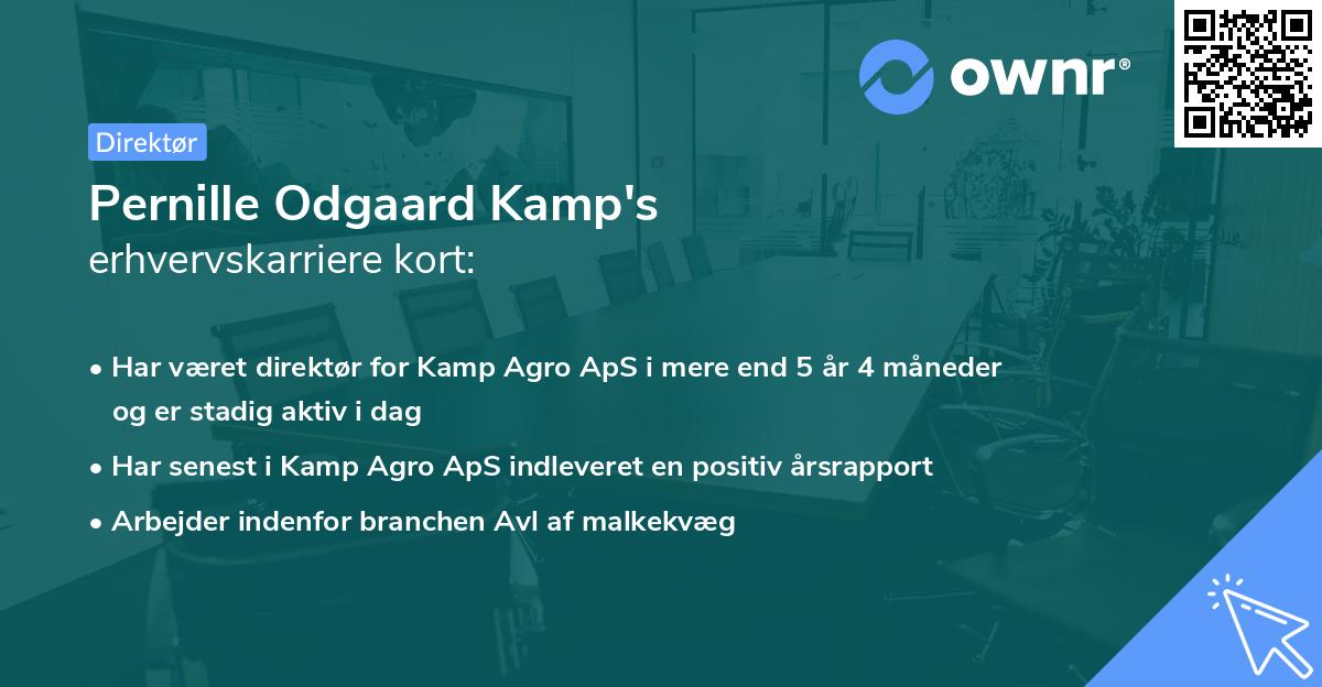 Pernille Odgaard Kamp's erhvervskarriere kort