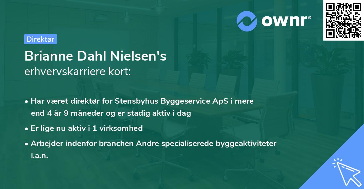 Brianne Dahl Nielsen's erhvervskarriere kort