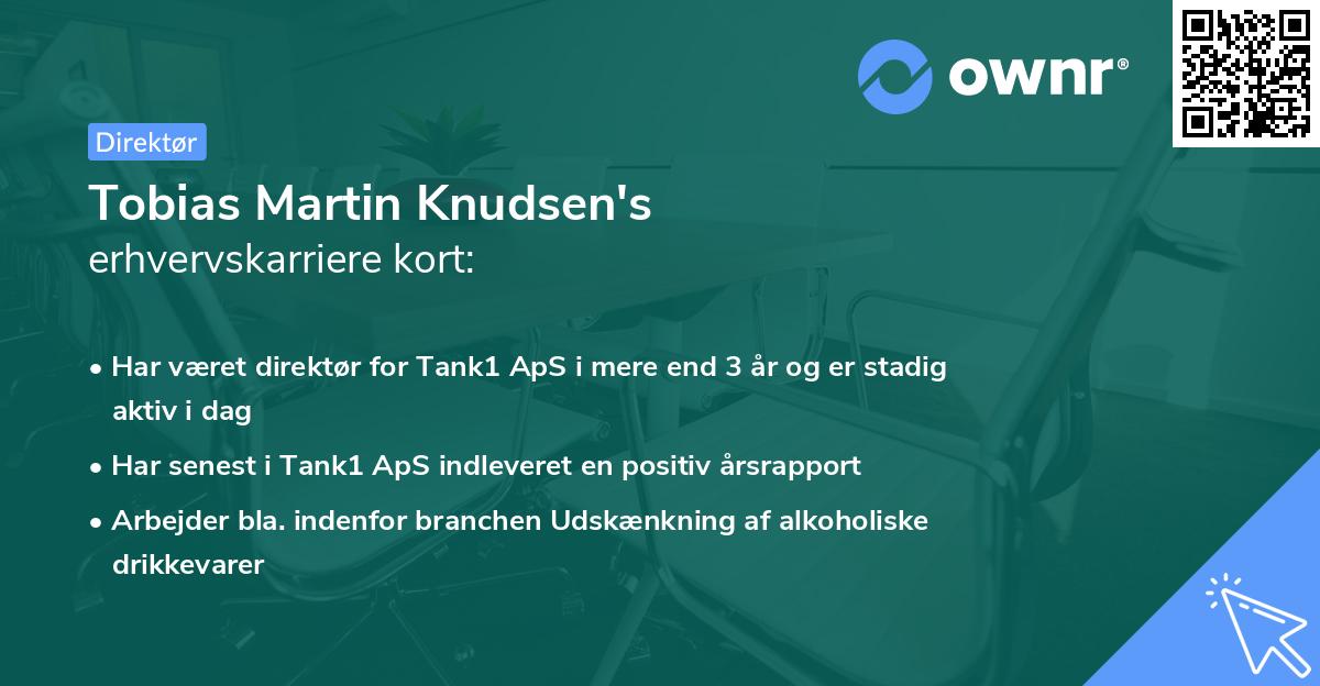 Tobias Martin Knudsen's erhvervskarriere kort
