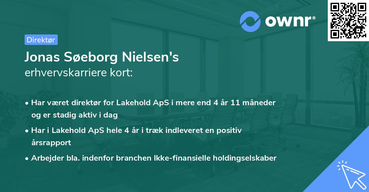 Jonas Søeborg Nielsen's erhvervskarriere kort