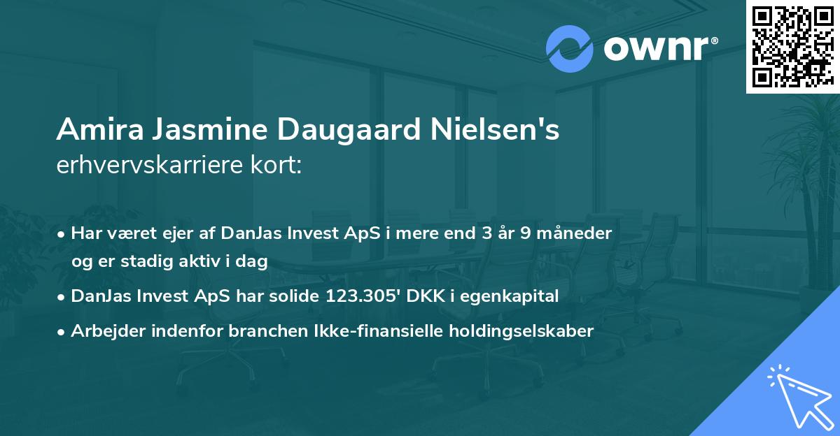 Amira Jasmine Daugaard Nielsen's erhvervskarriere kort