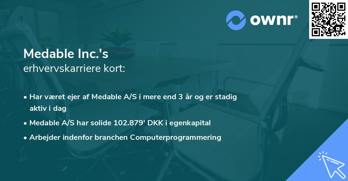 Medable Inc.'s erhvervskarriere kort