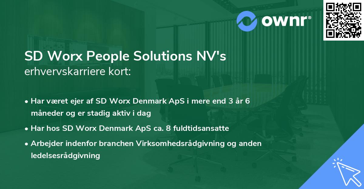 SD Worx People Solutions NV's erhvervskarriere kort