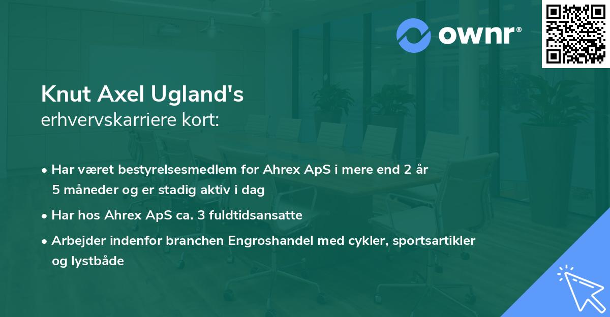 Knut Axel Ugland's erhvervskarriere kort