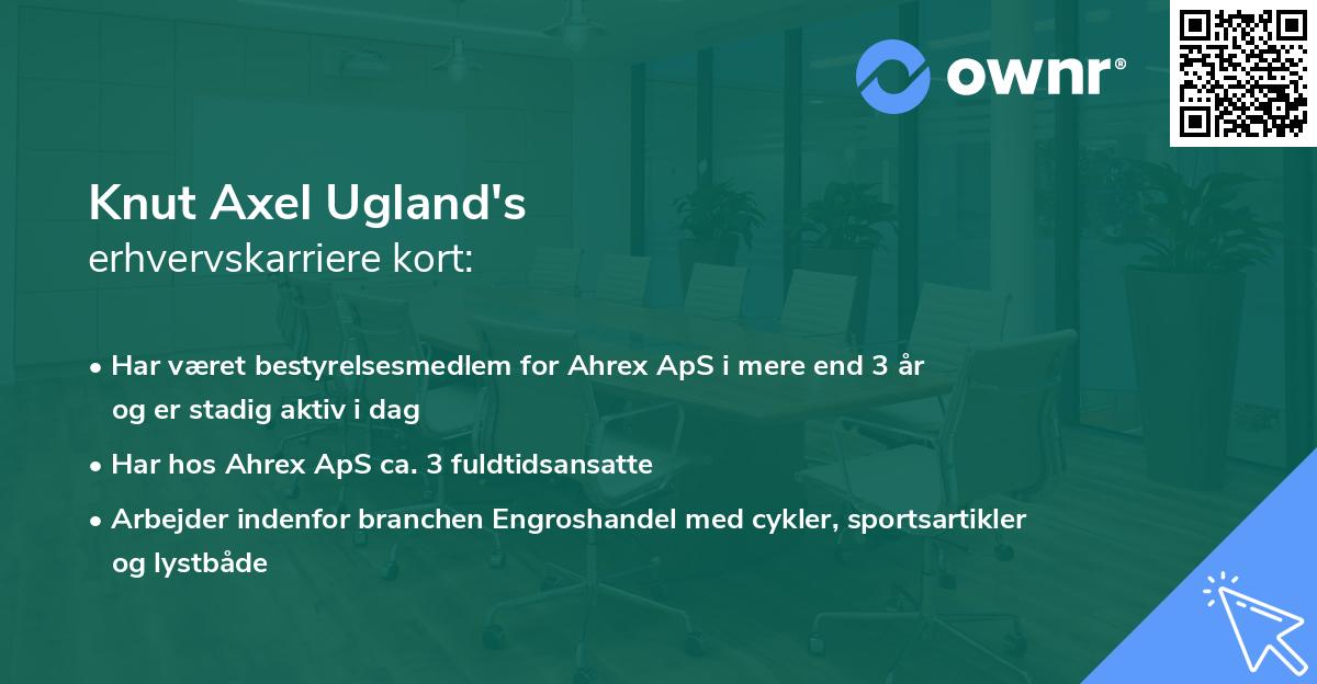Knut Axel Ugland's erhvervskarriere kort