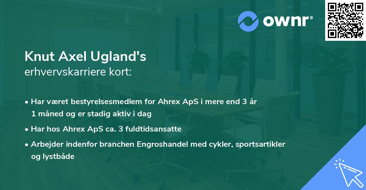 Knut Axel Ugland's erhvervskarriere kort