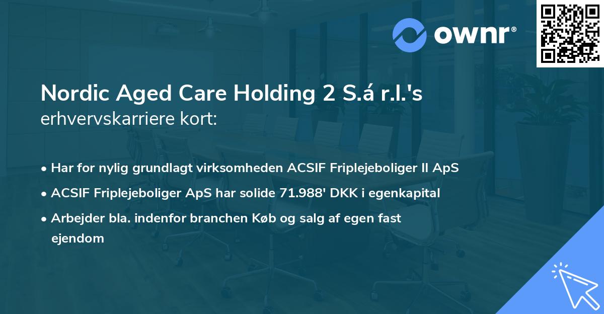 Nordic Aged Care Holding 2 S.á r.l.'s erhvervskarriere kort