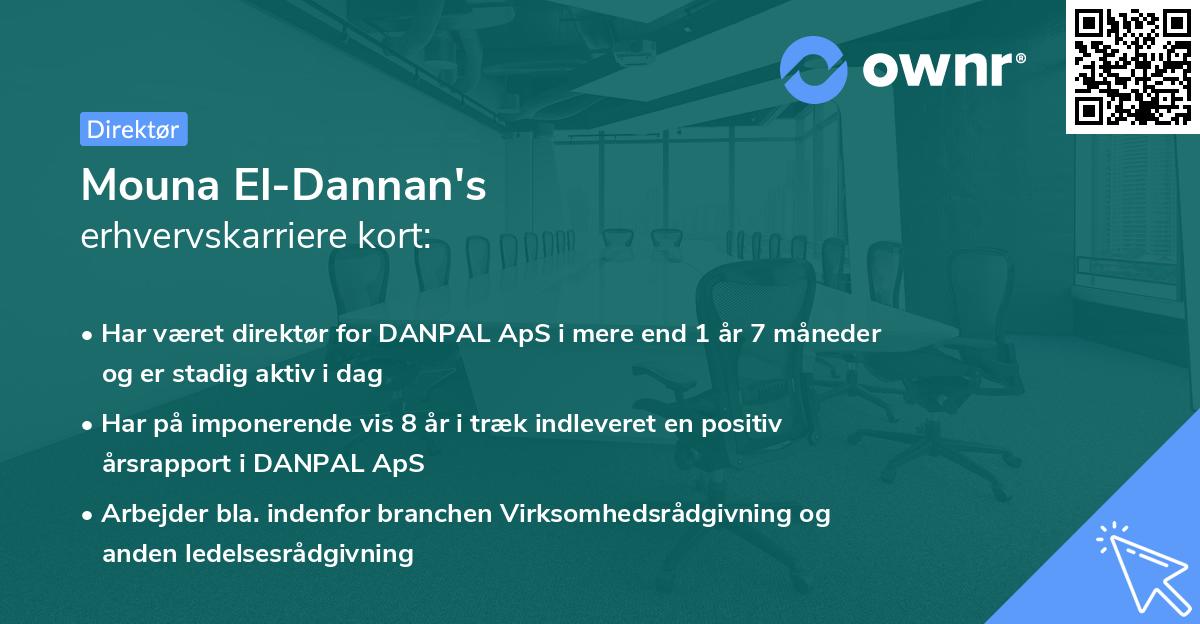 Mouna El-Dannan's erhvervskarriere kort