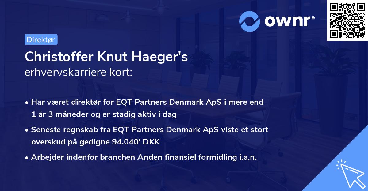 Christoffer Knut Haeger's erhvervskarriere kort