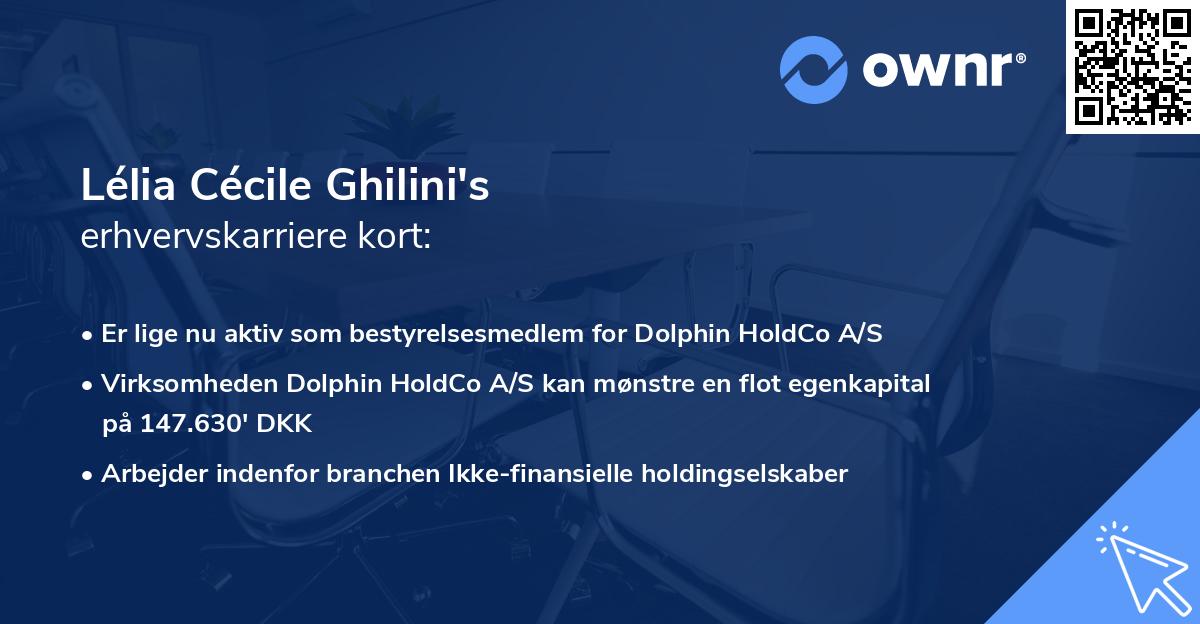 Lélia Cécile Ghilini's erhvervskarriere kort