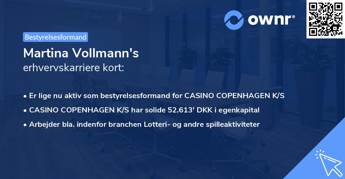 Martina Vollmann's erhvervskarriere kort