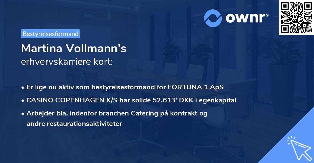 Martina Vollmann's erhvervskarriere kort