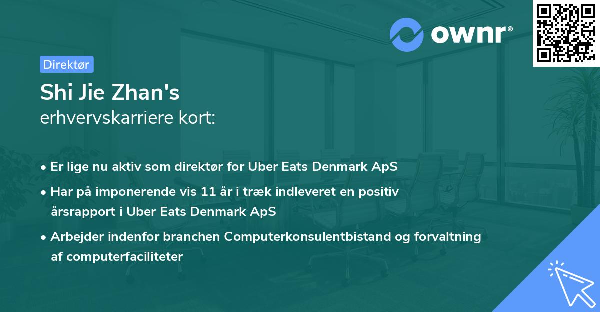 Shi Jie Zhan's erhvervskarriere kort