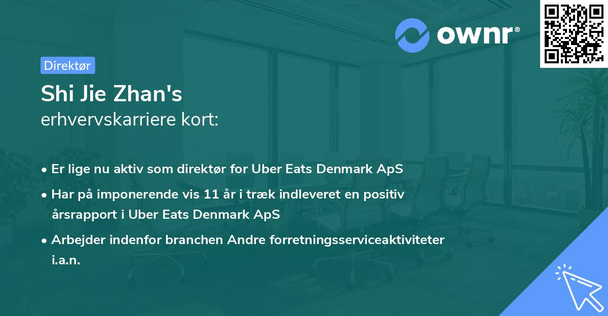 Shi Jie Zhan's erhvervskarriere kort