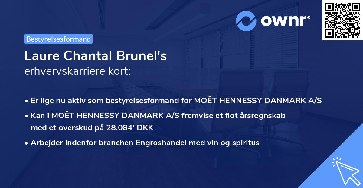 Laure Chantal Brunel's erhvervskarriere kort