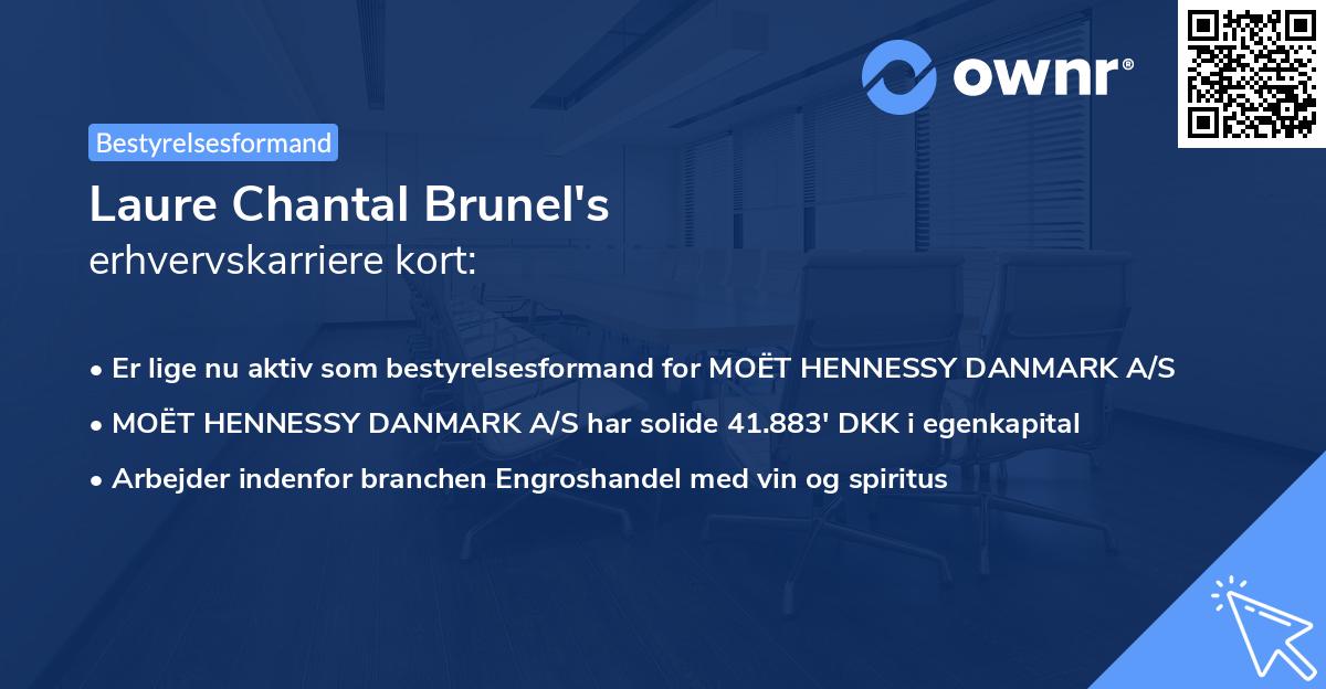 Laure Chantal Brunel's erhvervskarriere kort