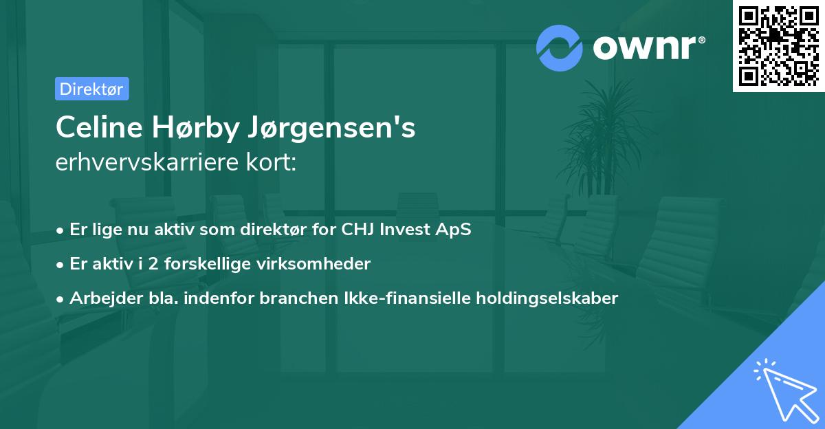 Celine Hørby Jørgensen's erhvervskarriere kort