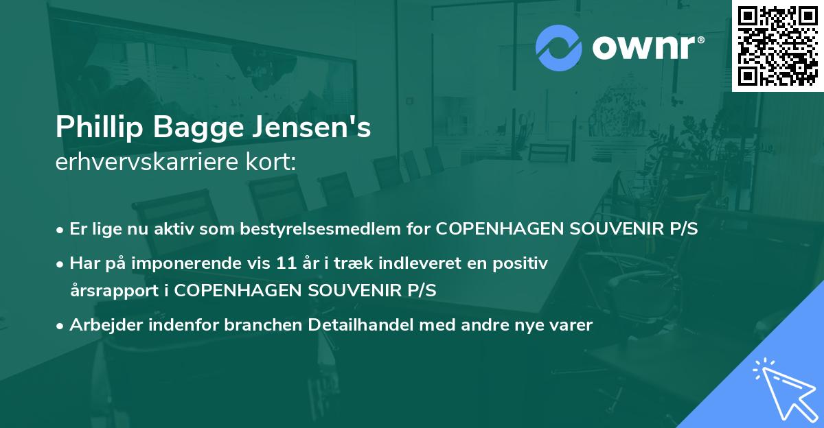 Phillip Bagge Jensen's erhvervskarriere kort