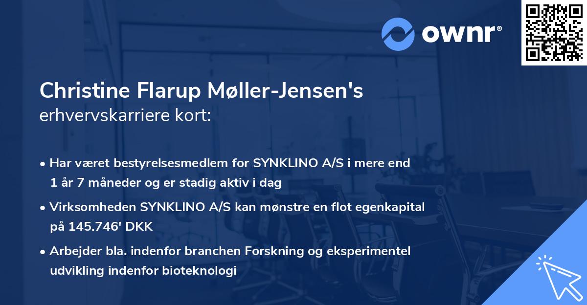 Christine Flarup Møller-Jensen's erhvervskarriere kort