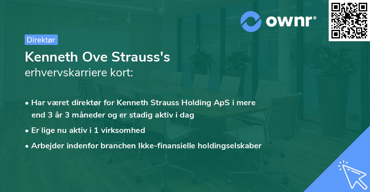 Kenneth Ove Strauss's erhvervskarriere kort